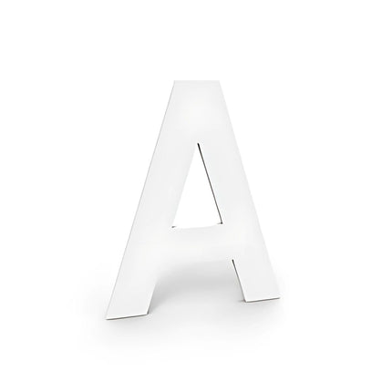 Números de casa autoadhesivos blancos - 10 cm de alto