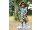 Bronzen beeld Meisje met gieter 60x23x24cm - Doika - Bronzen beeld - Doika - 5410807015384 - AN1538BRW-V-F