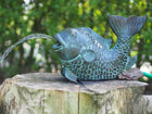 Bronzen beeld Vis fontein 23x16x35cm - Doika - Bronzen beeld - Doika - 5410807811405 - AN1140BR-V-L