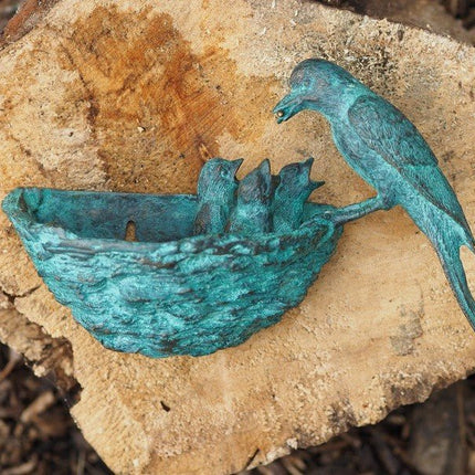 Bronzen beeld Vogelnest 14x8x22cm - Doika - Bronzen beeld - Doika - 5410807103982 - GA0398BR-V