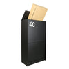 eSafe Dropbox Medium Pakketbrievenbus Achtertuiname - Zwart RAL 9005 - Doika - Pakketbrievenbus - eSafe -  - AB325022