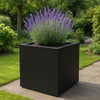 GARDRA Polyester plantenbak 100x100x80 cm - Gitzwart (RAL 9005) - Doika - Plantenbak - GARDRA -  - DOIKA-AP-06.1-RAL-9005