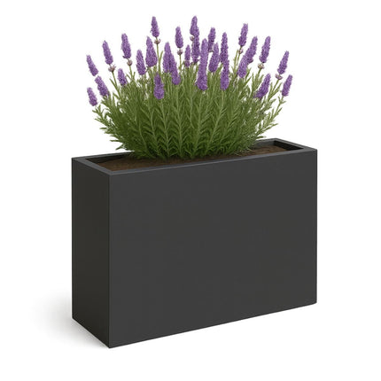 GARDRA Polyester plantenbak 100x40x100 cm - Zwartgrijs (RAL 7021) - Doika - Plantenbak - GARDRA -  - DOIKA-BP-15-RAL-7021