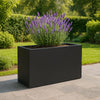 GARDRA Polyester plantenbak 110x30x67 cm - Gitzwart (RAL 9005) - Doika - Plantenbak - GARDRA -  - DOIKA-BP-30-RAL-9005