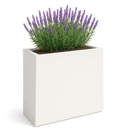 GARDRA Polyester plantenbak 110x40x110 cm - Zuiver Wit (RAL 9010) - Doika - Plantenbak - GARDRA -  - DOIKA-BP-16-RAL-9010