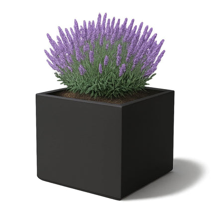 GARDRA Polyester plantenbak 120x120x100 cm - Gitzwart (RAL 9005) - Doika - Plantenbak - GARDRA -  - DOIKA-AP-07.1-RAL-9005