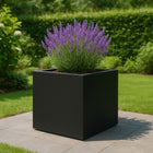 GARDRA Polyester plantenbak 120x120x100 cm - Gitzwart (RAL 9005) - Doika - Plantenbak - GARDRA -  - DOIKA-AP-07.1-RAL-9005