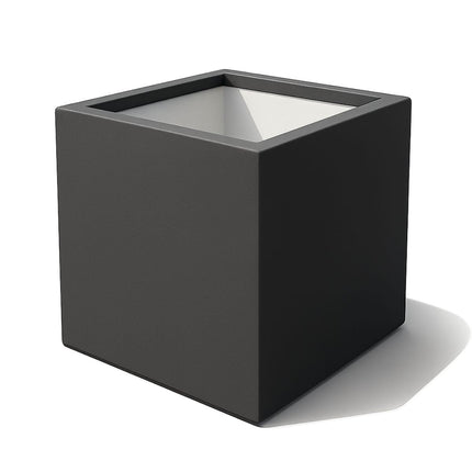 GARDRA Polyester plantenbak 120x120x120 cm - Zwartgrijs (RAL 7021) - Doika - Plantenbak - GARDRA -  - DOIKA-AP-07-RAL-7021