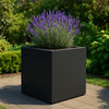 GARDRA Polyester plantenbak 120x120x120 cm - Zwartgrijs (RAL 7021) - Doika - Plantenbak - GARDRA -  - DOIKA-AP-07-RAL-7021