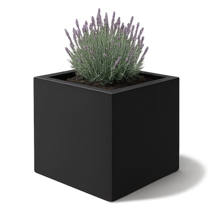 GARDRA Polyester plantenbak 120x120x120 cm - Zwartgrijs (RAL 7021) - Doika - Plantenbak - GARDRA -  - DOIKA-AP-07-RAL-7021