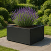 GARDRA Polyester plantenbak 120x120x40 cm - Gitzwart (RAL 9005) - Doika - Plantenbak - GARDRA -  - DOIKA-AP-07.4-RAL-9005