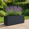 GARDRA Polyester plantenbak 120x30x40 cm - Zwartgrijs (RAL 7021) - Doika - Plantenbak - GARDRA -  - DOIKA-BP-11-RAL-7021