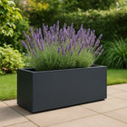 GARDRA Polyester plantenbak 120x30x40 cm - Zwartgrijs (RAL 7021) - Doika - Plantenbak - GARDRA -  - DOIKA-BP-11-RAL-7021