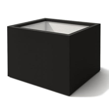 GARDRA Polyester plantenbak 140x140x80 cm - Gitzwart (RAL 9005) - Doika - Plantenbak - GARDRA -  - DOIKA-AP-12-RAL-9005