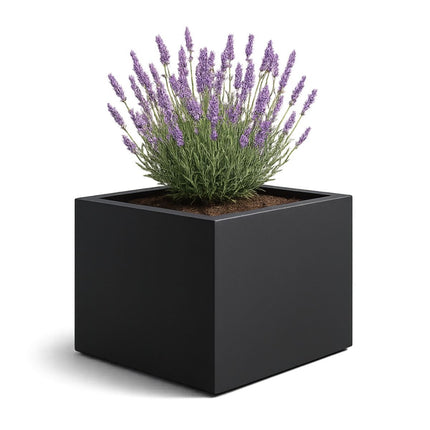 GARDRA Polyester plantenbak 160x160x100 cm - Zwartgrijs (RAL 7021) - Doika - Plantenbak - GARDRA -  - DOIKA-AP-15-RAL-7021
