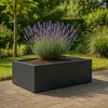 GARDRA Polyester plantenbak 180x88x32 cm - Zwartgrijs (RAL 7021) - Doika - Plantenbak - GARDRA -  - DOIKA-BP-12-RAL-7021