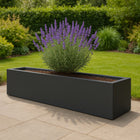 GARDRA Polyester plantenbak 200x30x20 cm - Zwartgrijs (RAL 7021) - Doika - Plantenbak - GARDRA -  - DOIKA-BP-10.1-RAL-7021