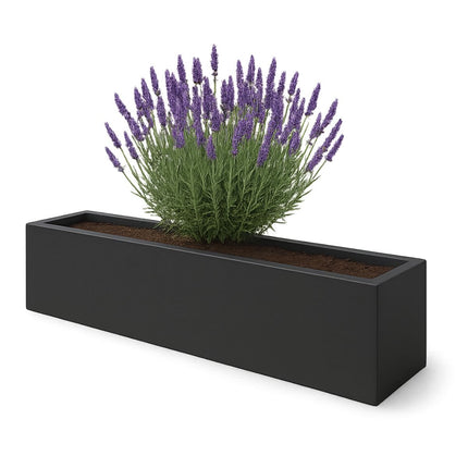 GARDRA Polyester plantenbak 200x30x20 cm - Zwartgrijs (RAL 7021) - Doika - Plantenbak - GARDRA -  - DOIKA-BP-10.1-RAL-7021