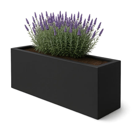 GARDRA Polyester plantenbak 200x30x60 cm - Zwartgrijs (RAL 7021) - Doika - Plantenbak - GARDRA -  - DOIKA-BP-20-RAL-7021