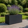 GARDRA Polyester plantenbak 75x35x40 cm - Zwartgrijs (RAL 7021) - Doika - Plantenbak - GARDRA -  - DOIKA-BP-08-RAL-7021
