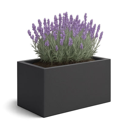 GARDRA Polyester plantenbak 75x35x40 cm - Zwartgrijs (RAL 7021) - Doika - Plantenbak - GARDRA -  - DOIKA-BP-08-RAL-7021