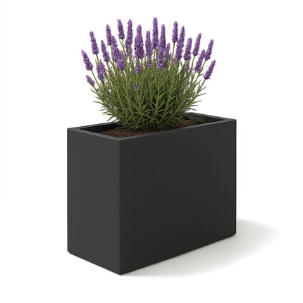 GARDRA Polyester plantenbak 80x40x80 cm - Zwartgrijs (RAL 7021) - Doika - Plantenbak - GARDRA -  - DOIKA-BP-45-RAL-7021