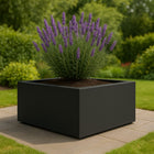GARDRA Polyester plantenbak 80x80x40 cm - Zwartgrijs (RAL 7021) - Doika - Plantenbak - GARDRA -  - DOIKA-AP-5.2-RAL-7021