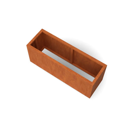 Geroba Artesa cortenstalenl pantenbak rechthoek zonder bodem 150x50x60cm 53kg - Doika - Plantenbak - Geroba - ArtesaZB16