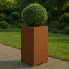 Hoge cortenstalen plantenbak met bodem 50x50x100 cm - Doika - Plantenbak - Geroba -  - ArtesaB4