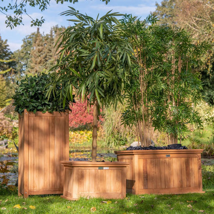 Hoge houten plantenbak met poten 45 x 45 x 90 cm - Doika - Plantenbak - Doika -  - 