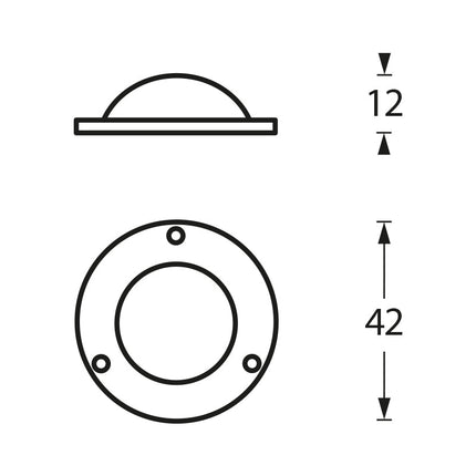 Intersteel Afdekplaatje voordeurknop mat zwart - Doika - Afdekrozetten - Intersteel - 8714186089019 - 23,397,500