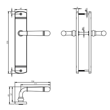 Intersteel Deurkruk Helena op schild blind nikkel mat - Doika - Deurkrukken op schild - Intersteel - 8714186169322 - 19,170,511