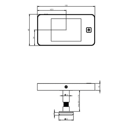 Intersteel Digitale deurcamera DDV 3.0 - Doika - Deurcamera's en - spionnen - Intersteel - 8714186353066 - 99,405,503