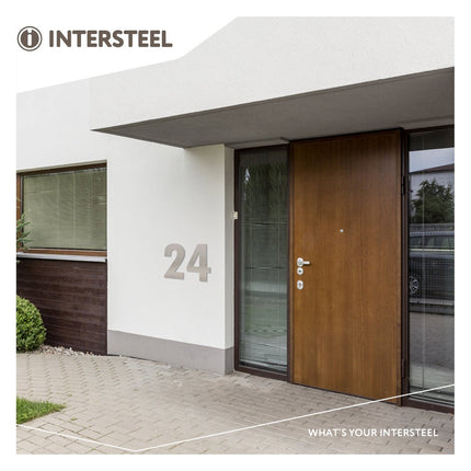 Intersteel Huisnummer 0 XXL hoogte 50 cm rvs geborsteld - Doika - Huisnummer - Intersteel - 8714186503171 - 35,402,120