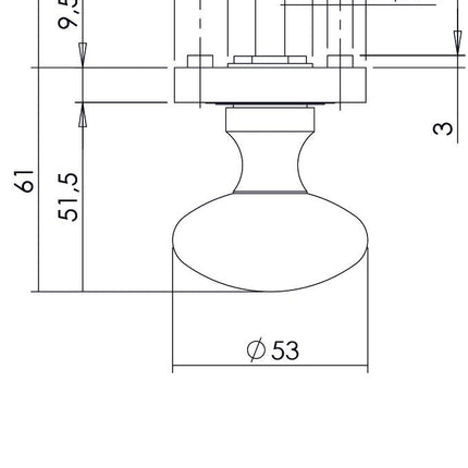 Intersteel Knop op rozet met ril nikkel mat - Doika - Knoppen op rozet - Intersteel - 8714186272299 - 19,212,601