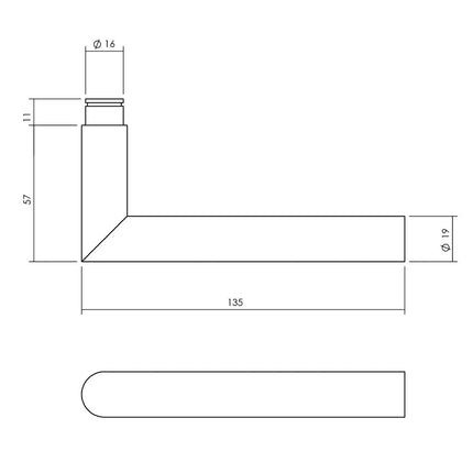 Intersteel Kruk - espagnolet links Hoek 90° met stangenset 2 X 1245 mm zwart - Doika - Deurespagnoletten - Intersteel - 8714186554470 - 0023.562046B