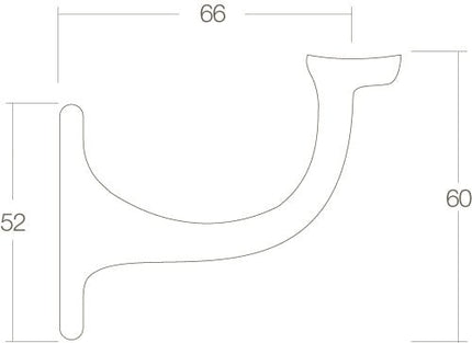 Intersteel Leuninghouder opschroevend hol chroom - Doika - Leuninghouders - Intersteel - 8714186055489 - 16,724,521