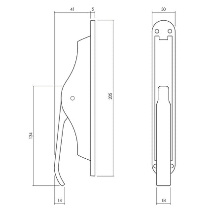 Intersteel Pomp - espagnolet met stangenset 2x 1250 mm verchroomd - Doika - Deurespagnoletten - Intersteel - 8714186541272 - 16,562,031