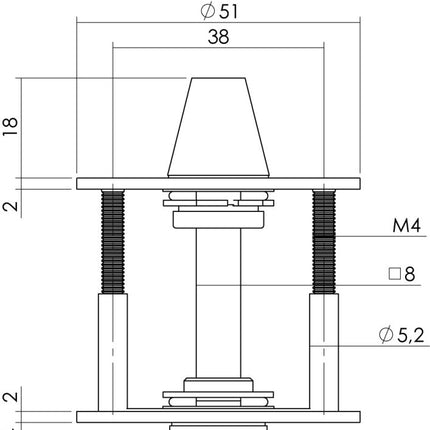 Intersteel Rozet toilet - /badkamersluiting 2 mm dun rvs/zwart - Doika - Rozetten - Intersteel - 8714186458310 - 23,340,960