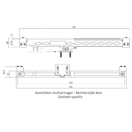 Intersteel Sluitvertrager 3.0 - Doika - Schuifdeursystemen - Intersteel - 8714186514917 - 23,450,116