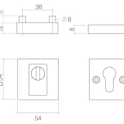 Intersteel Veiligheidsrozet SKG*** met kerntrekbeveiliging mat zwart - Doika - Veiligheidsrozetten - Intersteel - 8714186400906 - 23,375,570