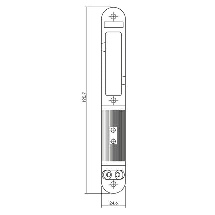 Intersteel Verstelbare sluitkom SKG** 25x192 mm verzinkt - Doika - Veiligheidssloten - Intersteel - 8714186487525 - 94,950,803