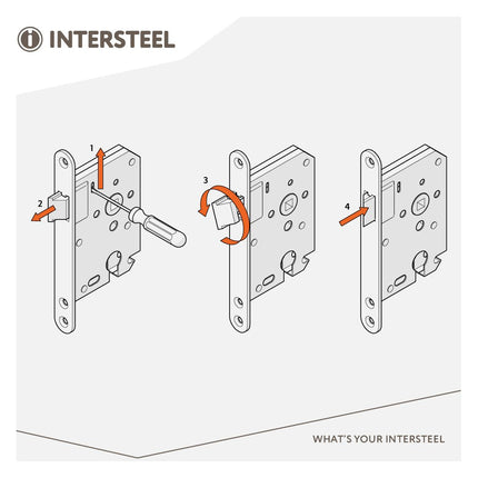 Intersteel Woningbouw klavier dag - en nachtslot 55 mm rvs geborsteld - Doika - Woningbouwsloten - Intersteel - 8714186427330 - 94,954,224