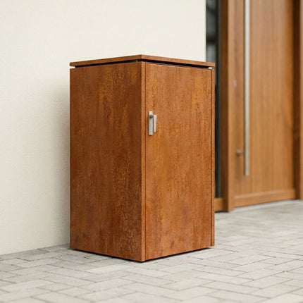 Kliko Ombouw 1x 240 liter 75x78x127,1 cm Cortenstaal - Doika - Ombouw Kliko - Geroba -  - BinboxC1