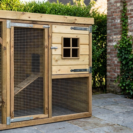 Konijnenhok Jop 243 x 95 x 124 cm - Doika - Konijnenhok - Glorenza - 8720569173077 - 8720569173077