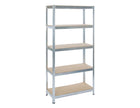 Practo Metalen Rek Heavy Duty 180x90x40 cm – 5 legborden – Grijs - Doika - Opbergrekken - Practo Home -  - M1809040.5