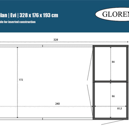 Ren Evi 328 x 176 x 193 - Aluminium Sluis - Doika - Ren - Glorenza - 8720094050669 - 8720094050669