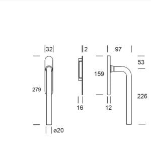 Shuffle SDG Oslo Dubbel PC69 Inox - Doika - Hefschuifdeurbeslag - Shuffle - 8717727182002 - 62070272