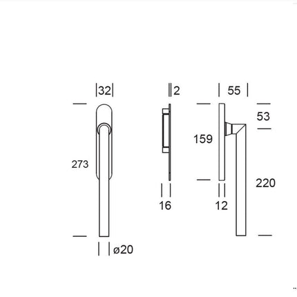 Shuffle SDG Toledo B Enkel PC69 Zwart - Doika - Hefschuifdeurbeslag - Shuffle - 8717727182118 - 62073070