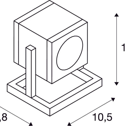 SLV Buitenlamp CUBIX IP44 Antraciet - Doika - Buitenverlichting - SLV - 4024163159814 - 132835